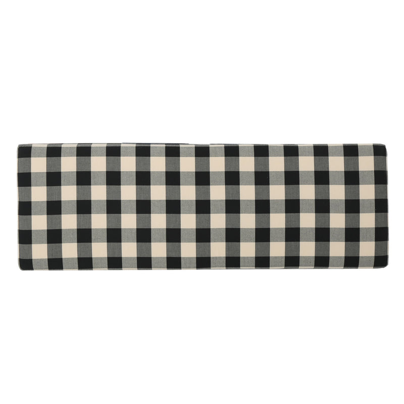 Black Noble House storage ottoman with seating and hidden storage, featuring a contemporary design and soft cushioned top.