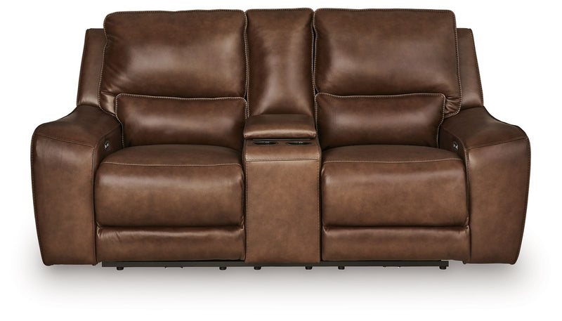 DeepWakes - Power Reclining Loveseat / Console / Adjustable Headrest - R&R Furniture Gallery (Fountain Valley, CA)