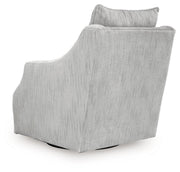 Gubbins - Swivel Accent Chair - Gray - R&R Furniture Gallery (Fountain Valley, CA)