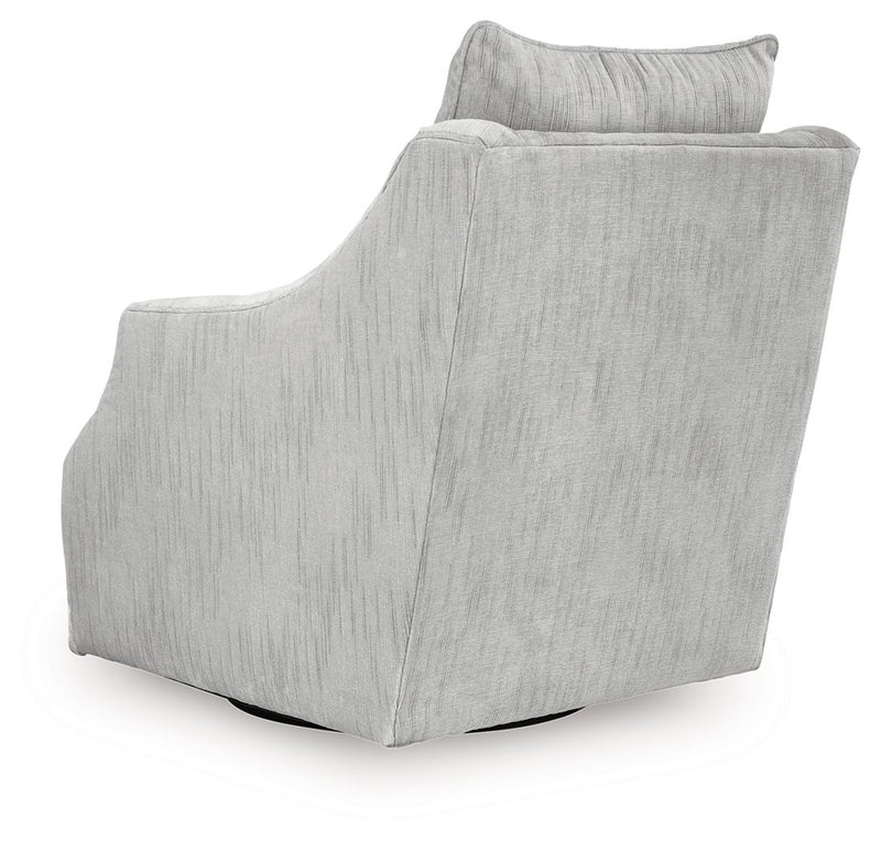 Gubbins - Swivel Accent Chair - Gray - R&R Furniture Gallery (Fountain Valley, CA)
