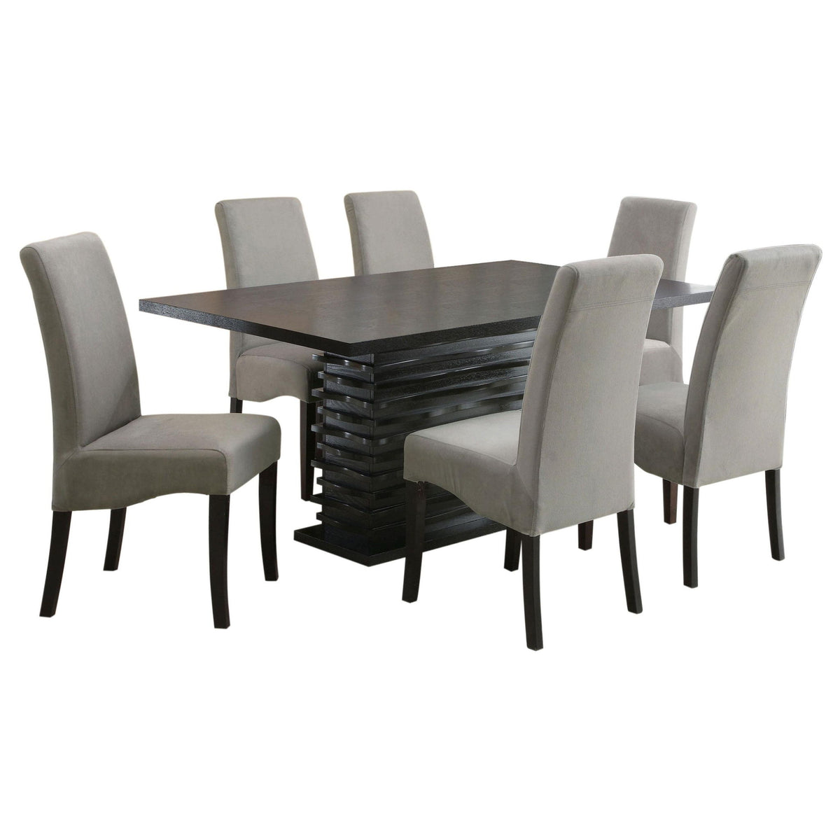 Stanton 7-piece Rectangular Dining Table Set Grey