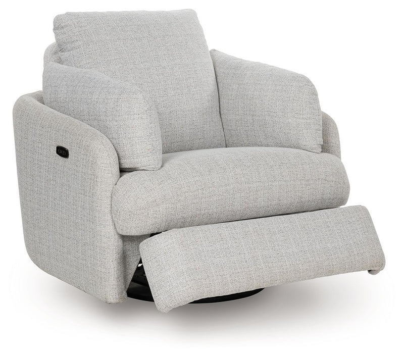 Alainmont Next-Gen Nuvella - Swivel Power Recliner - R&R Furniture Gallery (Fountain Valley, CA)