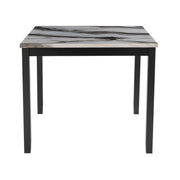 Leoncia - Bar Table And 4 Bar Stools - Espresso / White - R&R Furniture Gallery (Fountain Valley, CA)