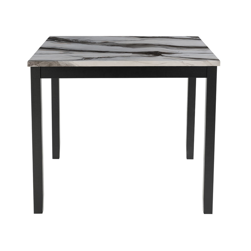 Leoncia - Bar Table And 4 Bar Stools - Espresso / White - R&R Furniture Gallery (Fountain Valley, CA)