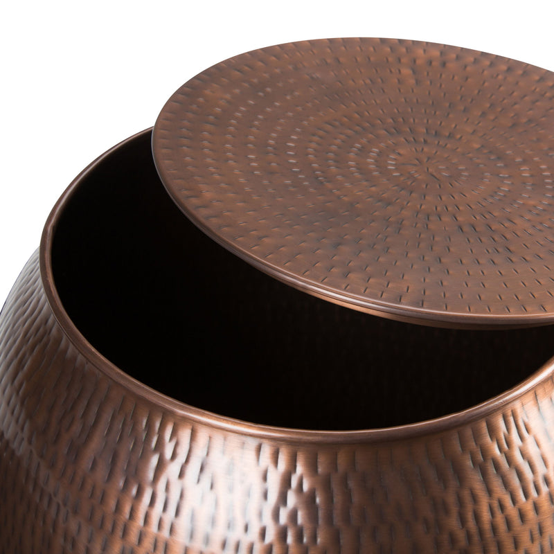 Griffen - Handcrafted Metal Storage Accent Table - R&R Furniture Gallery (Fountain Valley, CA)
