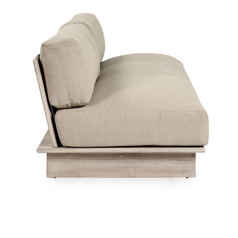 Livia - Teak Outdoor Sofa - Taupe - R&R Furniture Gallery (Fountain Valley, CA)