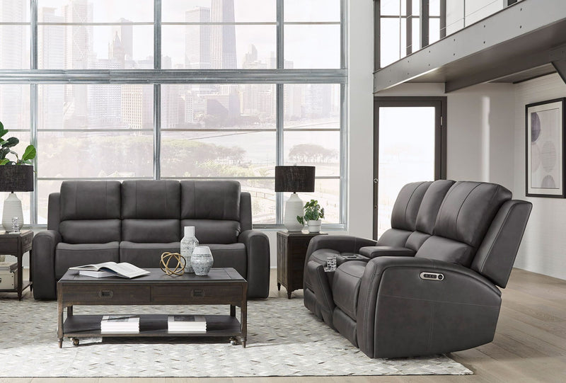 Belmont - Power Zero Gravity Tilt Console Loveseat P3