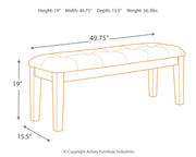 Ralene - Upholstered Bench - R&R Furniture Gallery (Fountain Valley, CA)