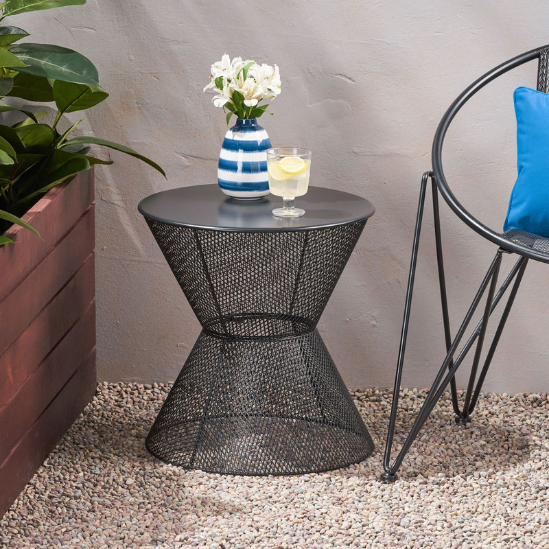 Nevada - Contemporary Side Table With Design - R&R Furniture Gallery (Fountain Valley, CA)