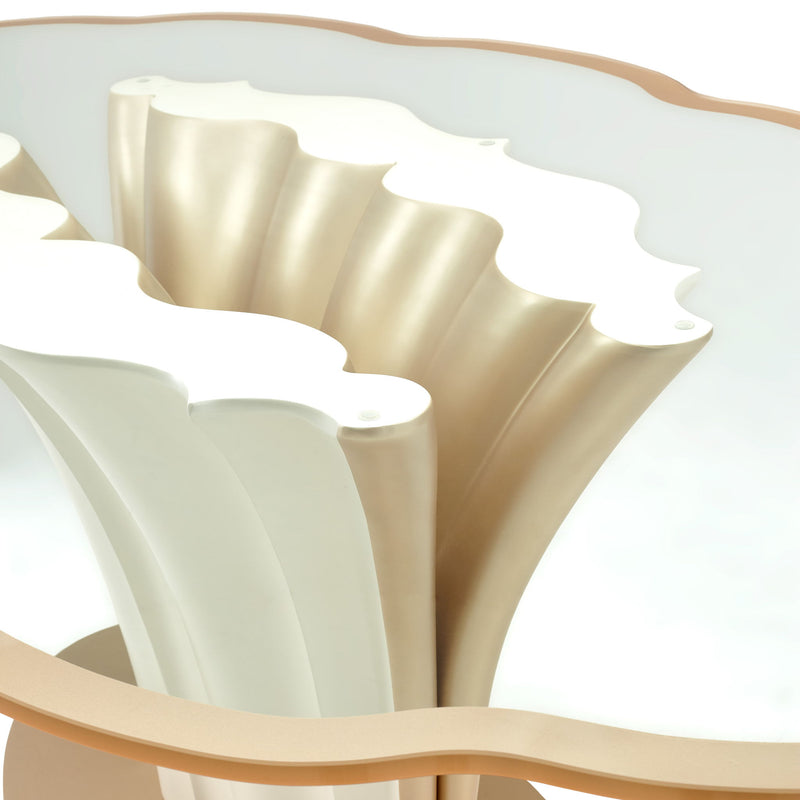London Place - Entry Table - Creamy Pearl - R&R Furniture Gallery (Fountain Valley, CA)