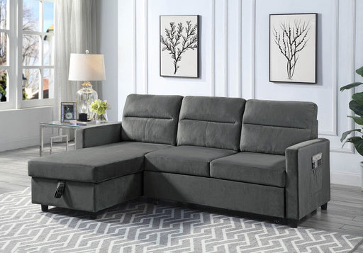Ivy - Reversible Sleeper Sectional Sofa With Storage Chaise And Side Pocket - R&R Furniture Gallery (Fountain Valley, CA)