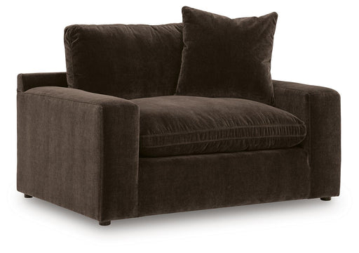 Benchcraft Maxton Heights chair and a half with plush fabric and wide seating, perfect for lounging in a stylish living space.