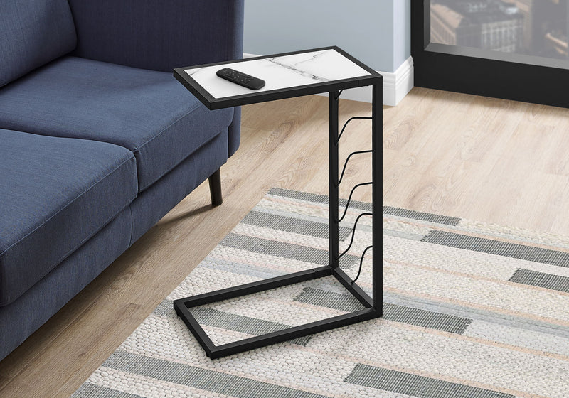 Accent Table, C - Shaped, Contemporary & Modern Convenient Design - R&R Furniture Gallery (Fountain Valley, CA)