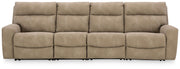 Signature Design by Ashley Next-Gen Durapella reclining sectional with plush cushions and modern design in a living room setting.
