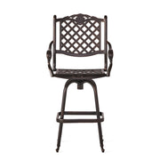 Cast Aluminum Bar Stool - Copper - R&R Furniture Gallery (Fountain Valley, CA)