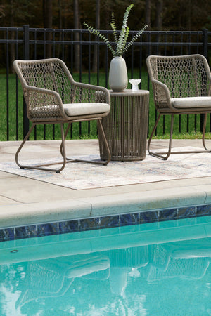 Majors Beach - Outdoor Table And 2 Chairs (Set of 3) - Beige - R&R Furniture Gallery (Fountain Valley, CA)