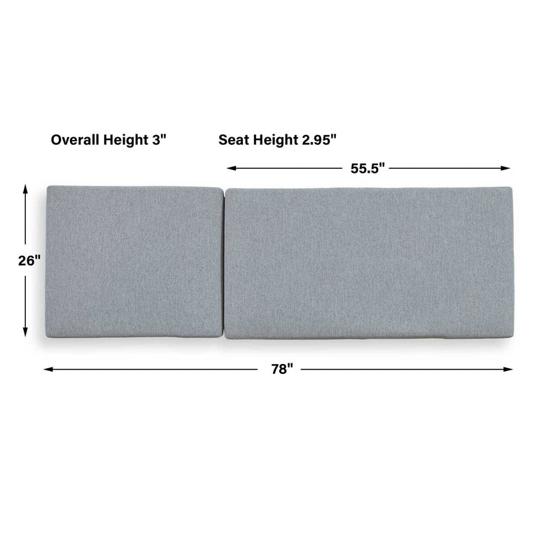 Bea - Outdoor Pool Chaise Cushion - Gray