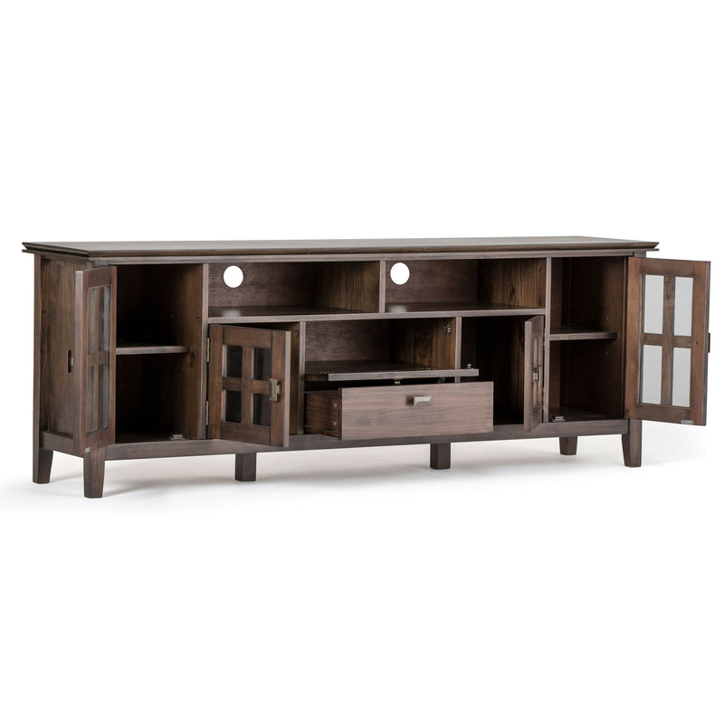 Artisan - TV Media Stand - Natural Aged Brown - R&R Furniture Gallery (Fountain Valley, CA)