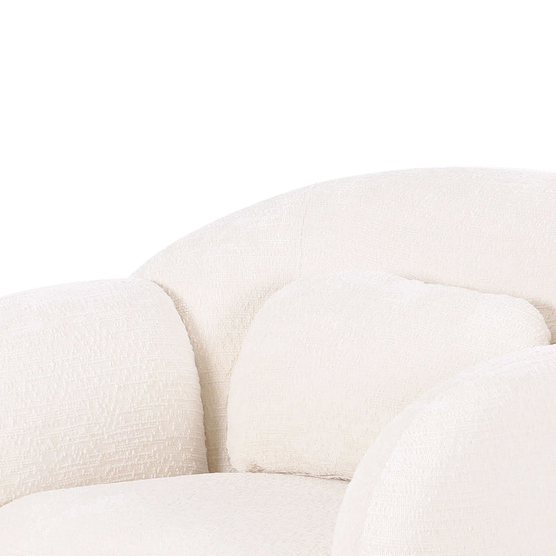Misty - Knubby Fabric Accent Chair