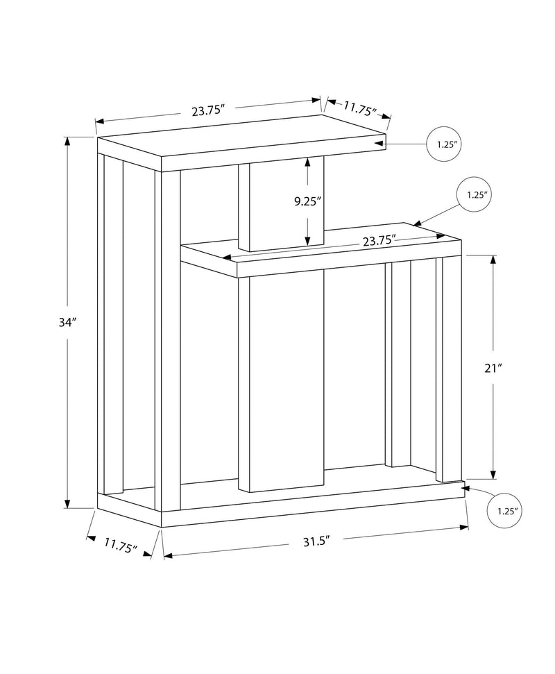 Accent Console Table For Entryway, Contemporary, Elegant Design - R&R Furniture Gallery (Fountain Valley, CA)