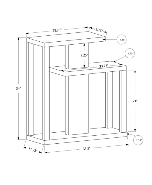Accent Console Table For Entryway, Contemporary, Elegant Design - R&R Furniture Gallery (Fountain Valley, CA)