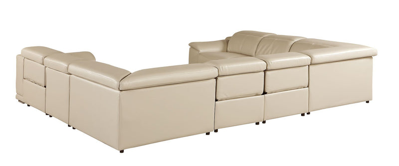 9762 - 8-Piece U Shaped Sectional Sofa With 4 Power Recliners