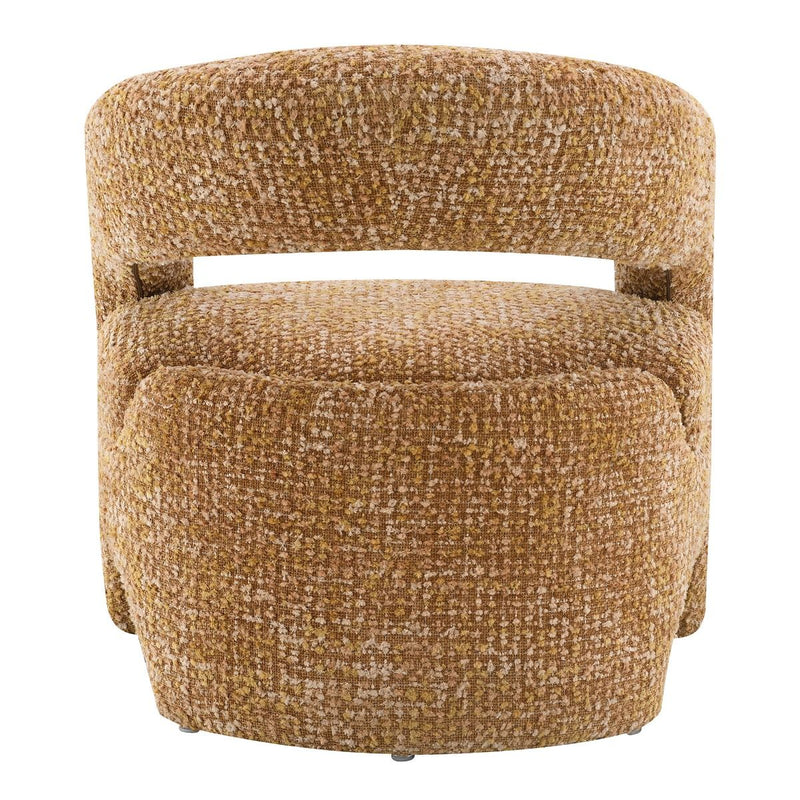 Pelia - Accent Chair - Orange Tweed