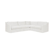 Classic Home Kipton upholstered corner sectional in a neutral fabric with plush cushions and modern design.