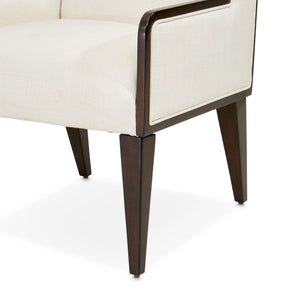 Belmont Place - Desk Chair - White / Dark Brown - R&R Furniture Gallery (Fountain Valley, CA)