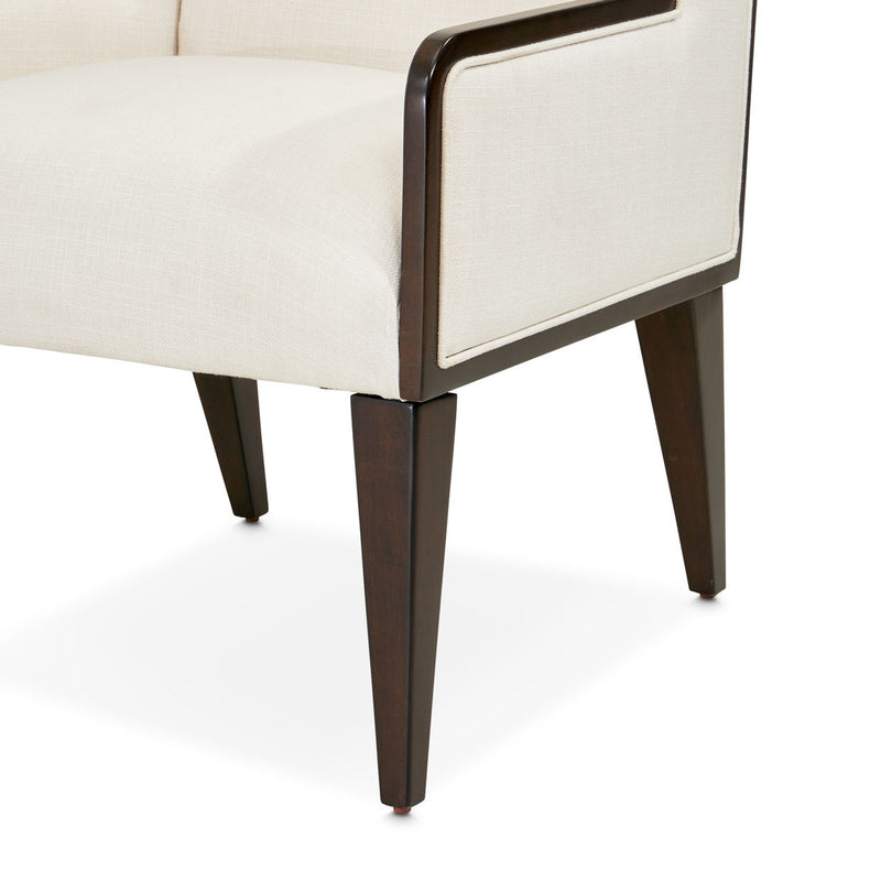 Belmont Place - Desk Chair - White / Dark Brown - R&R Furniture Gallery (Fountain Valley, CA)