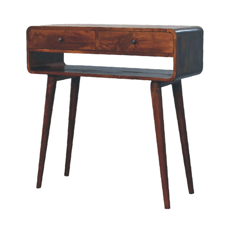 Sonata - Chestnut Console Table - R&R Furniture Gallery (Fountain Valley, CA)