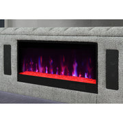 Isaiah - Bed With TV Lift-LED Speakers And Fireplace - R&R Furniture Gallery (Fountain Valley, CA)