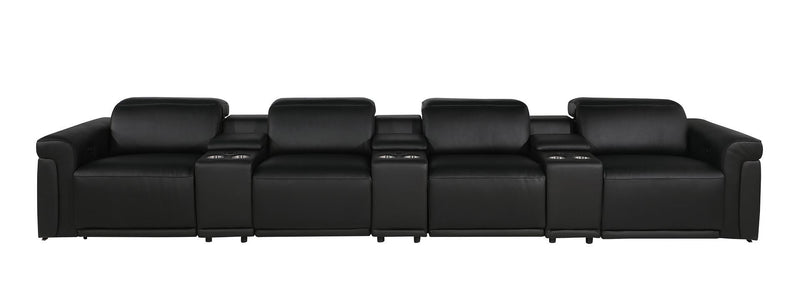 1126 - 7-Piece Modular Power Reclining Sofa In With 4 Power Recliners & Power Headrests