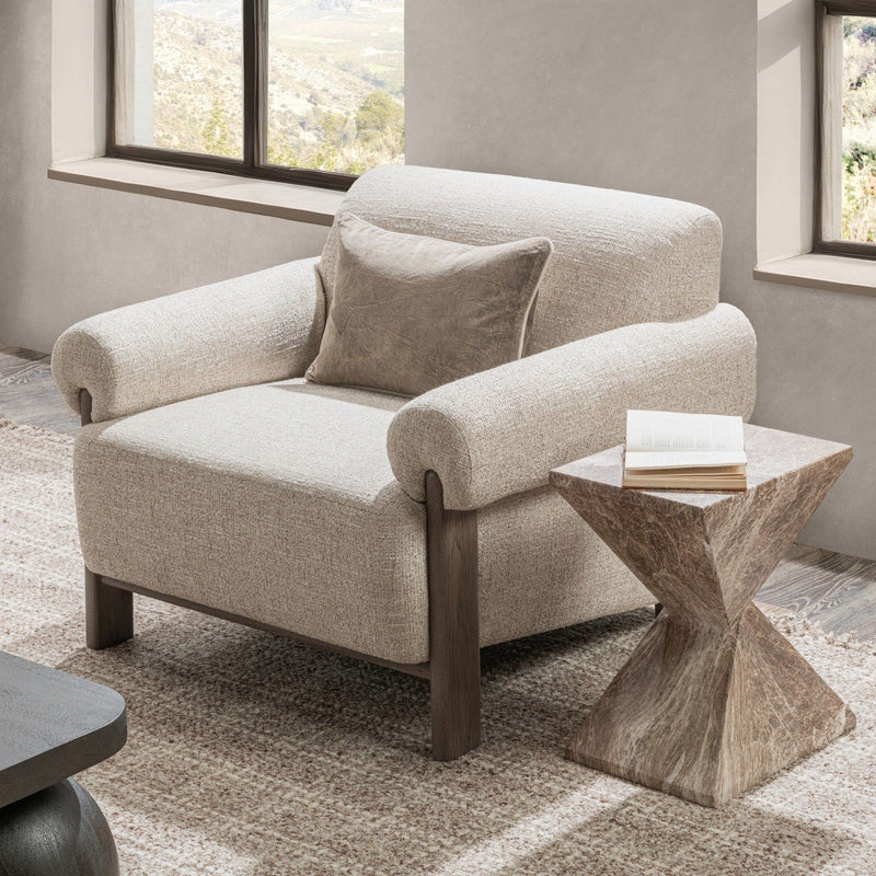 Malia - Accent Chair - Latte - R&R Furniture Gallery (Fountain Valley, CA)