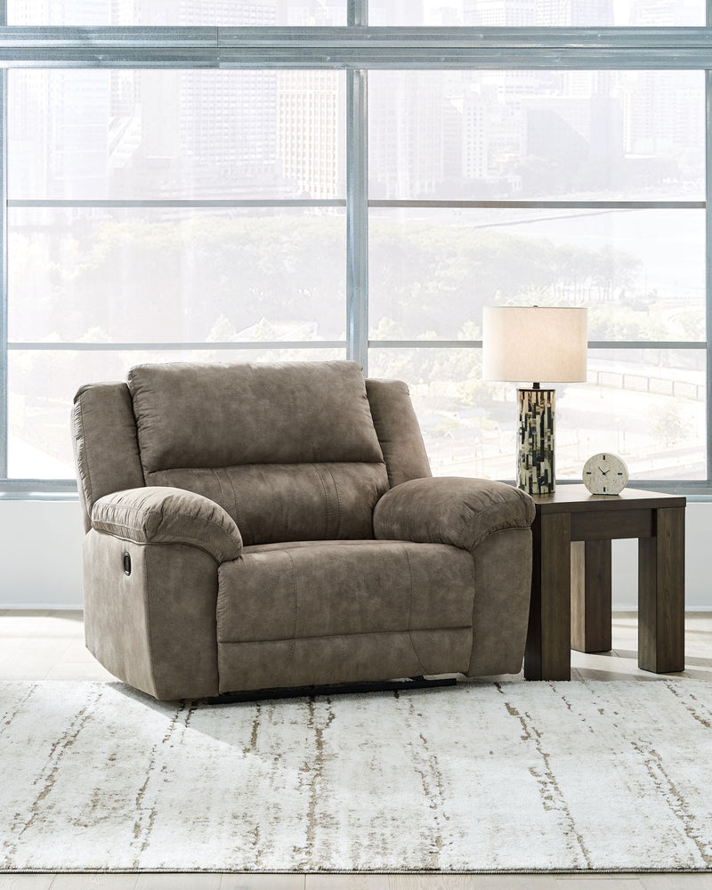 Laresview - Zero Wall Wide Seat Recliner - Fossil - R&R Furniture Gallery (Fountain Valley, CA)