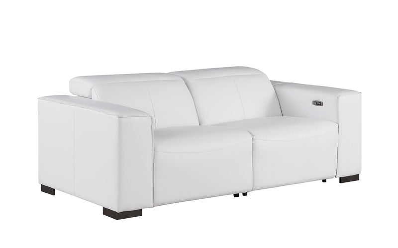 1208 - Leather Reclining Set (Sofa, Loveseat & Chair With 6 Power Recliners)