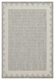 Sunshine - 2'7" X 7'3" Indoor, Outdoor Area Rug, Polypropylene - Silver - R&R Furniture Gallery (Fountain Valley, CA)