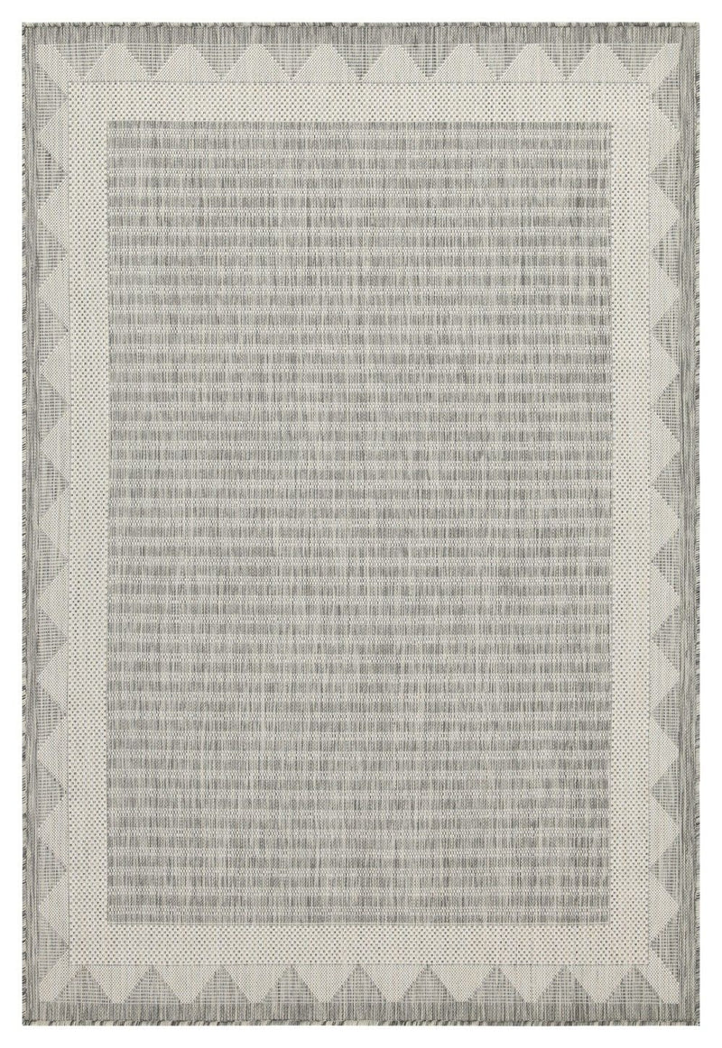 Sunshine - 2'7" X 7'3" Indoor, Outdoor Area Rug, Polypropylene - Silver - R&R Furniture Gallery (Fountain Valley, CA)