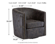 Brentlow - Swivel Accent Chair - R&R Furniture Gallery (Fountain Valley, CA)