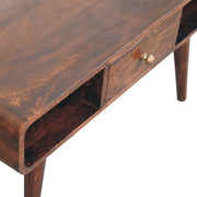 Solid Wood Curved Coffee Table - R&R Furniture Gallery (Fountain Valley, CA)