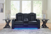Fyne-dyme - Power Reclining Loveseat With Console/Adj Hdrst - R&R Furniture Gallery (Fountain Valley, CA)