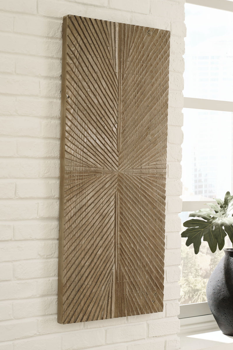 Lenora - Wall Decor - Distressed Brown - R&R Furniture Gallery (Fountain Valley, CA)