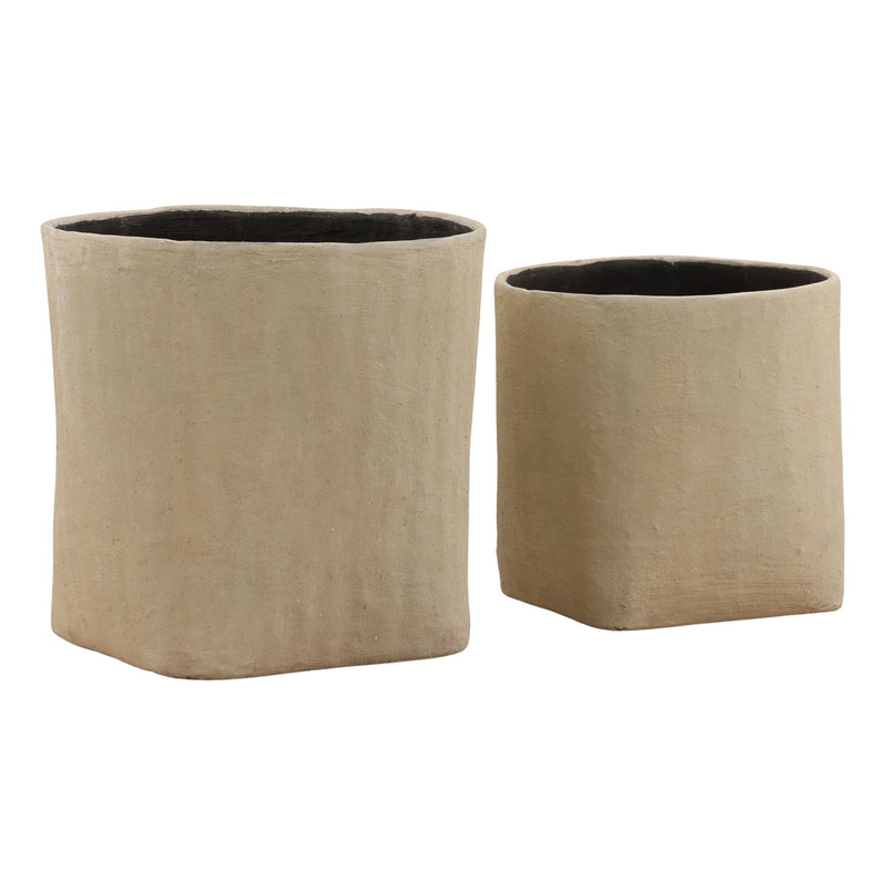 Ellington - Planter (Set of 2) - Beige