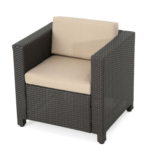 Stylish Outdoor Club Chair With Weather Resistant Cushions - R&R Furniture Gallery (Fountain Valley, CA)