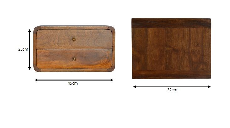 Curved Wall Mounted Bedside Nightstand - R&R Furniture Gallery (Fountain Valley, CA)