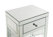 Nysa - 18" X 14" Accent Table - Mirrored & Faux Crystals - R&R Furniture Gallery (Fountain Valley, CA)