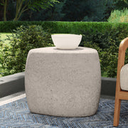 Britney - Outdoor End Table - Light Gray - R&R Furniture Gallery (Fountain Valley, CA)