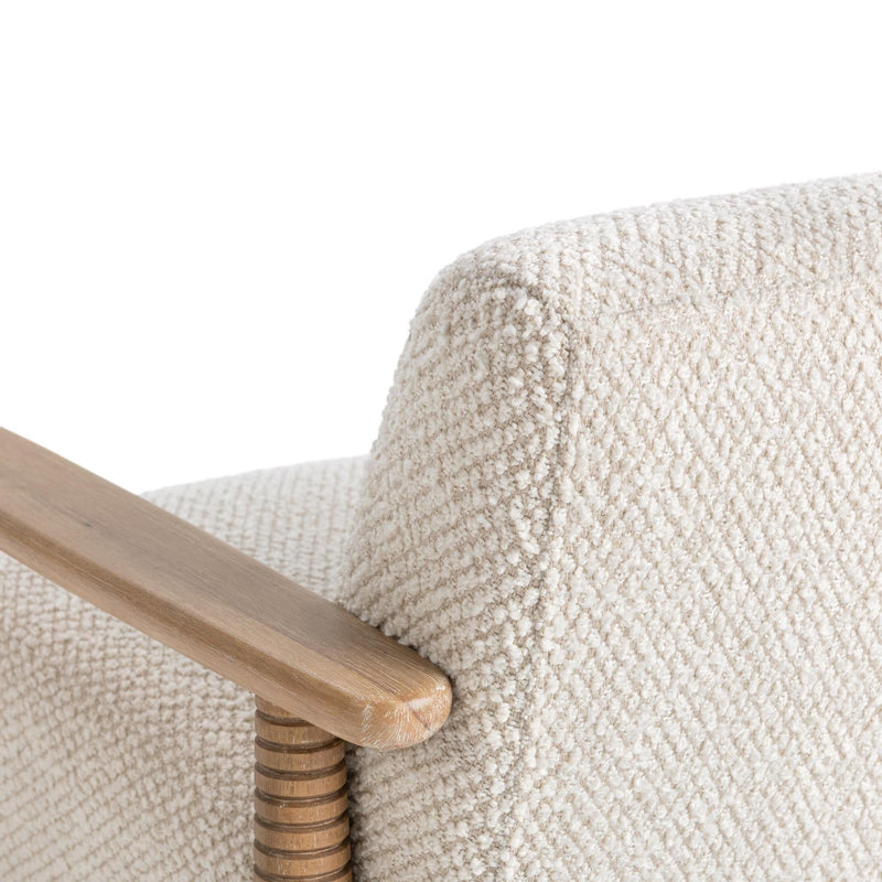 Caprice - Accent Chair - Light Beige / Natural - R&R Furniture Gallery (Fountain Valley, CA)