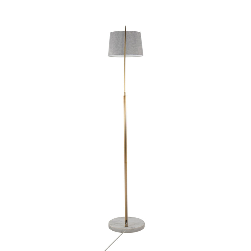 Lumi Source March contemporary floor lamp with elegant finish, featuring sleek modern design and a tall standing structure.