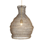 Murmur - Woven Brass 1 Light Pendant - Brass